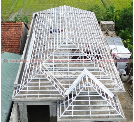 KHUNG KÈO THÉP NHẸ HỆ 2 LỚP